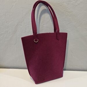 Bath & Body Works 2025  Burgundy Felt Tote Bag  (Bag Only)